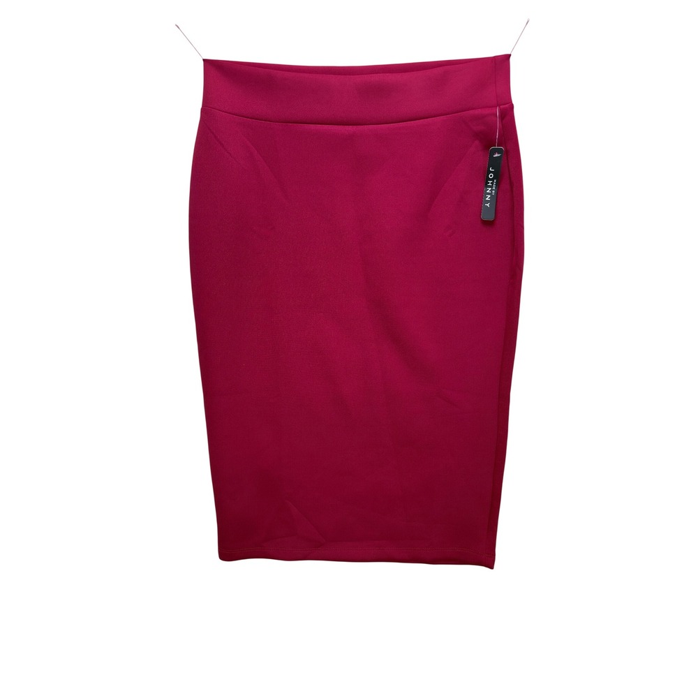 Made By Johnny Womens High Waist Scuba Pencil Skirt XL Office Bodycon Stretch
